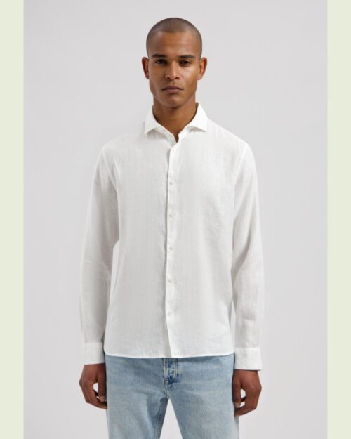 Dstrezzed The Jagger Shirt 100% Linen White - 303710