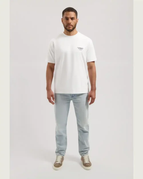 Dstrezzed 203512 Collin Artwork  Tee , White - Image 5