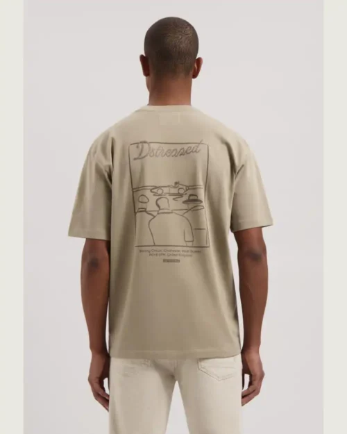 Dstrezzed 203512 Collin Artwork Tee Khaki