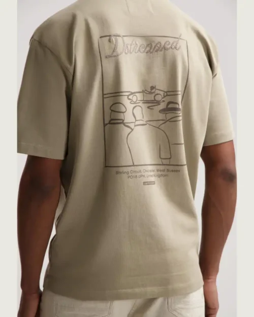 Dstrezzed 203512 Collin Artwork  Tee  Khaki - Image 3