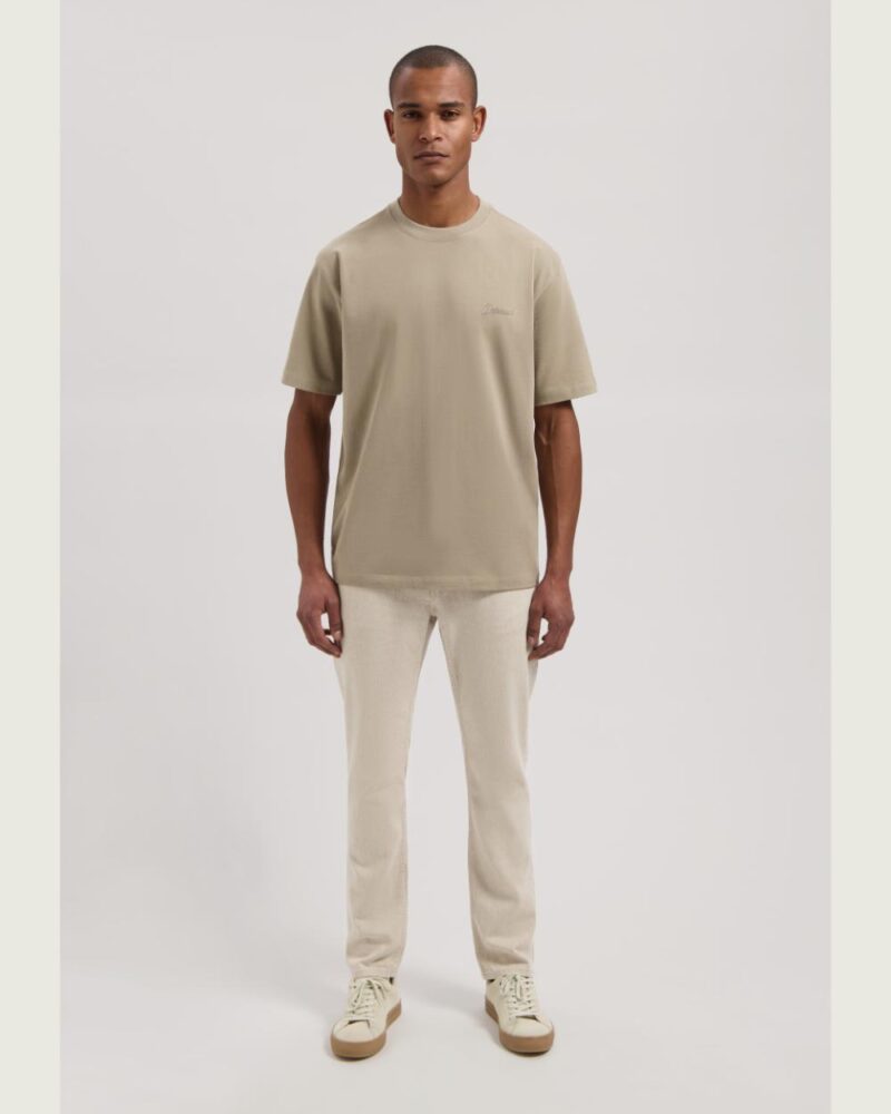 Dstrezzed 203512 Collin Artwork  Tee , Khaki - Image 4