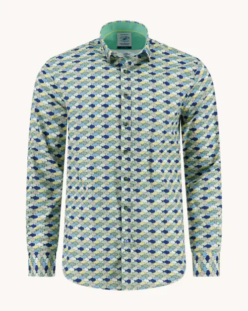 A Fish Named Fred 33.019 Graphic Shirt  Multi green