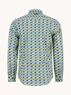 Alternative view of A Fish Named Fred 33.019 Graphic Shirt  Multi green