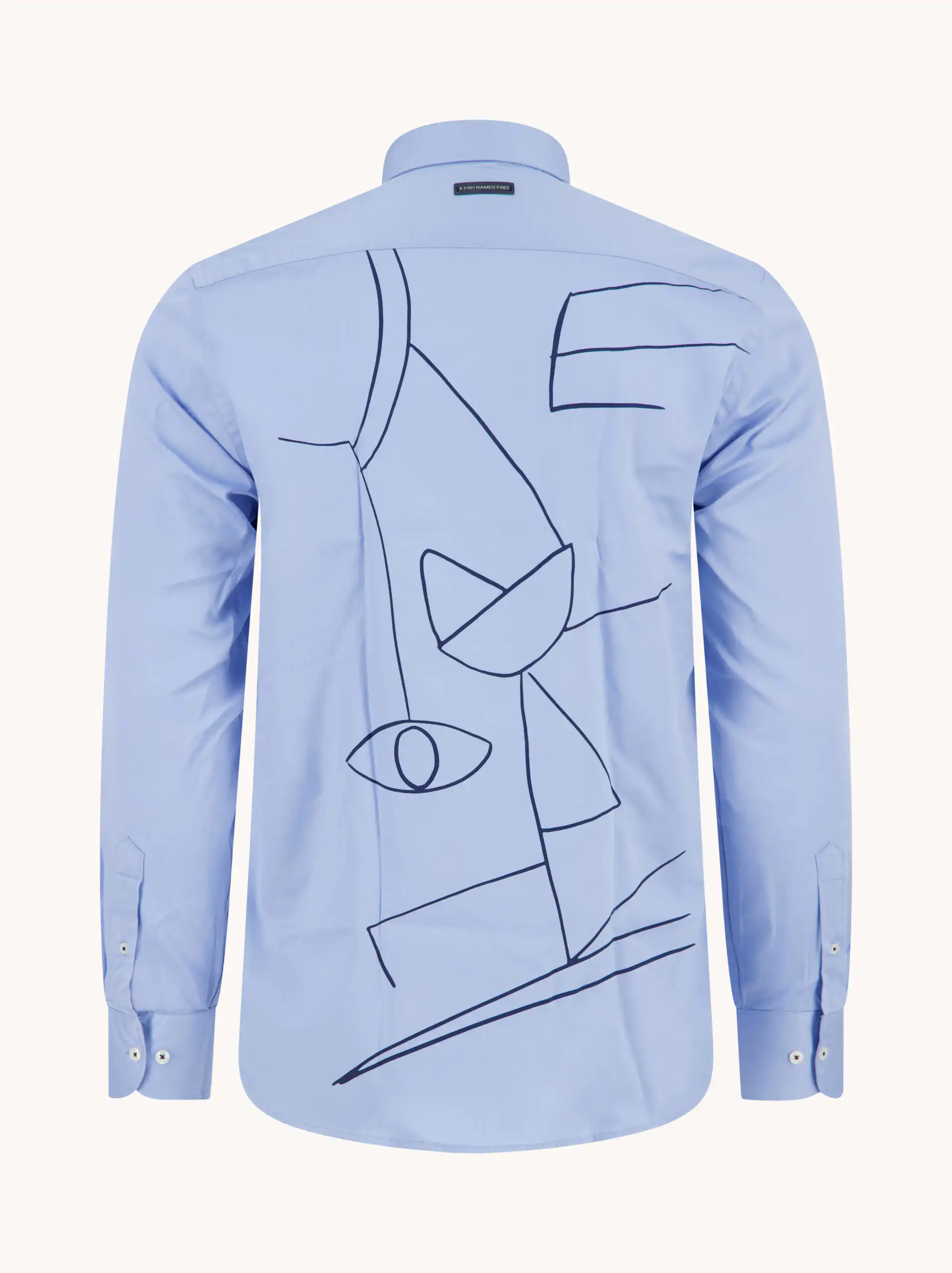 A Fish Named Fred - Shirt Picasso, Lt blue - Image 2