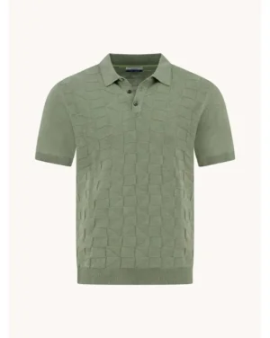 A Fish Named Fred 33.316 - Polo knitted structure, Thyme