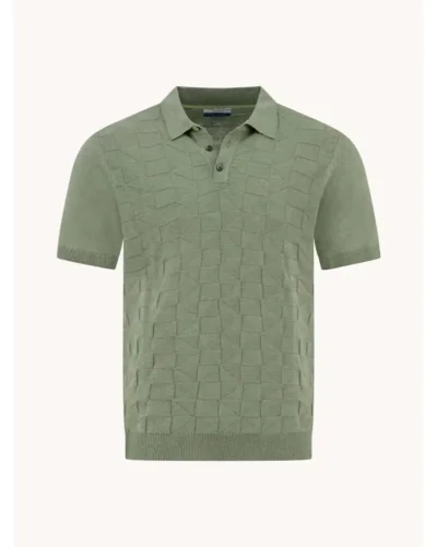 A Fish Named Fred 33.316 - Polo knitted structure, Thyme