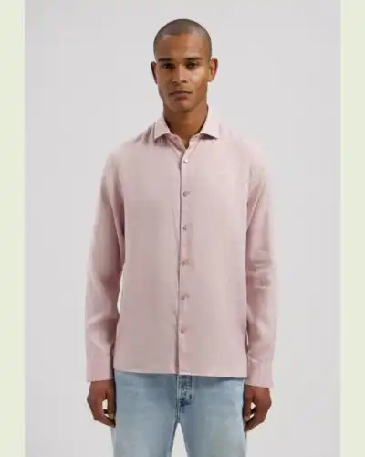 Dstrezzed 303710- The Jagger Shirt 100% Linen, Violet