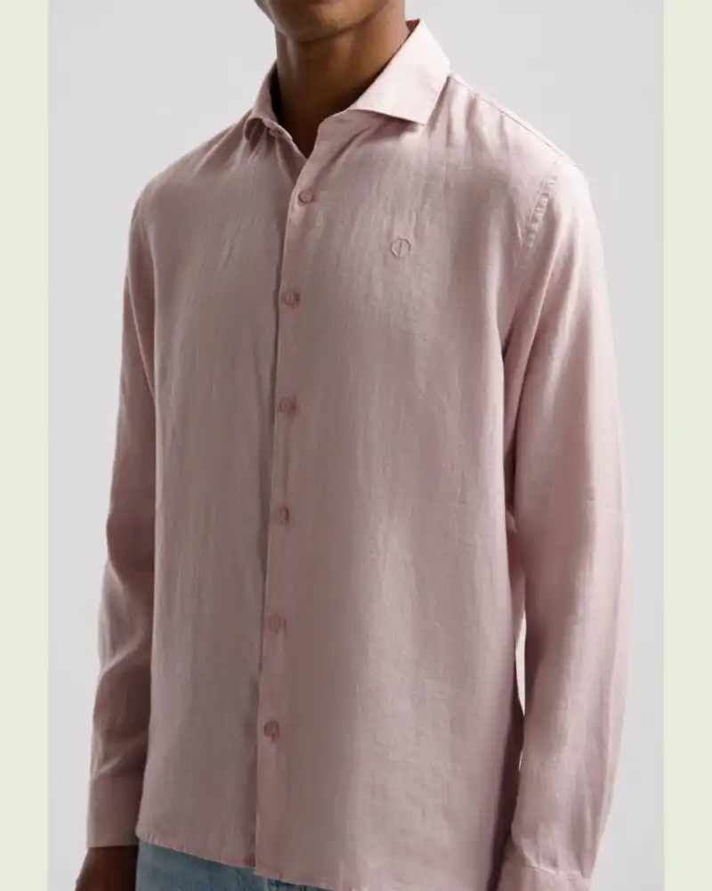 Dstrezzed 303710- The Jagger Shirt 100% Linen, Violet - Image 4