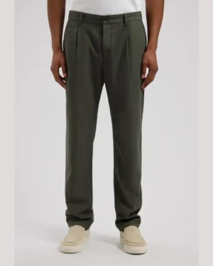 Dstrezzed 502004- Logan Pleat Tecolin Linen blend, Dk Army