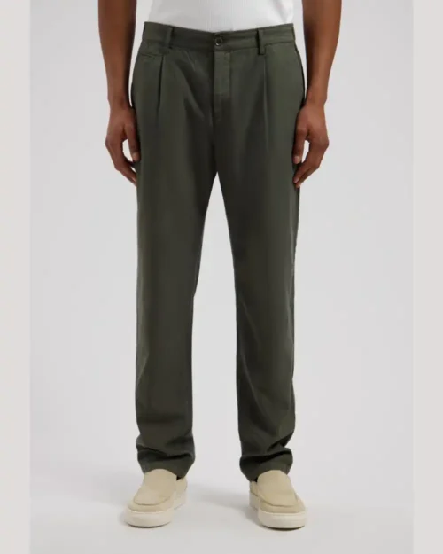Dstrezzed 502004- Logan Pleat Tecolin Linen blend, Dk Army