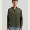 Dstrezzed 303710- The Jagger Shirt 100% Linen, Dk Army
