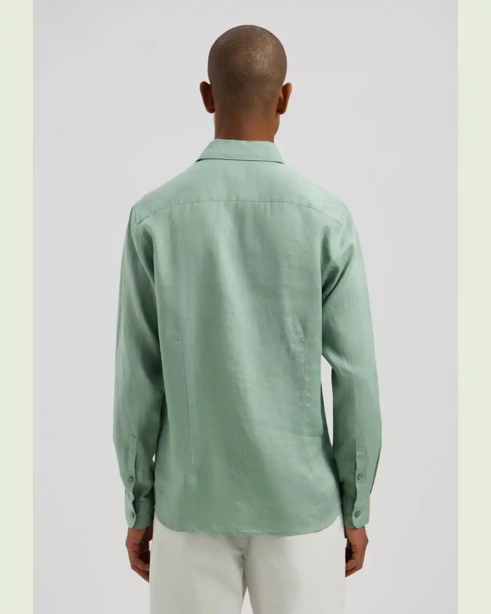 Dstrezzed 303710- The Jagger Shirt 100% Linen, Green Bay - Image 3