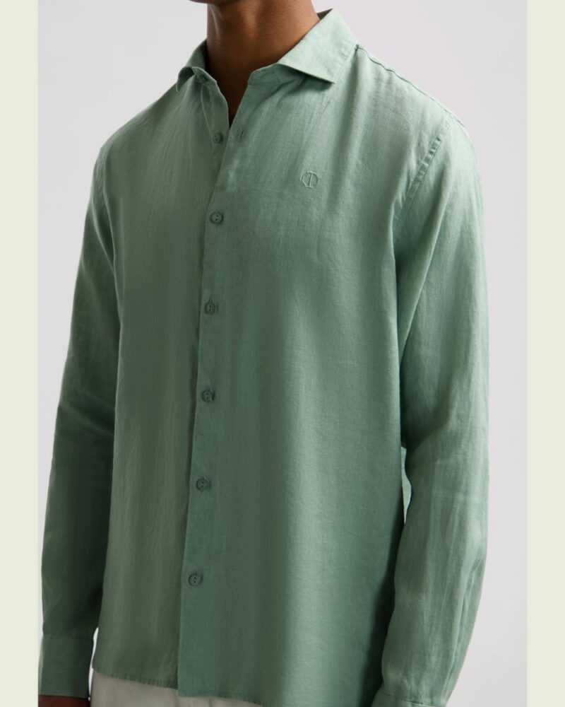 Dstrezzed 303710- The 100% Linen shirt , Green Bay - Image 4