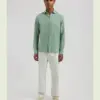 Dstrezzed Jagger 100% linen shirt 303710 Green Bay - Image 2