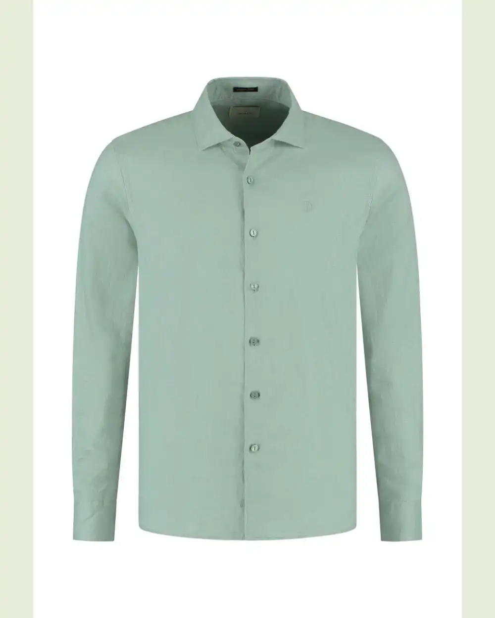 Dstrezzed 303710- The Jagger Shirt 100% Linen, Green Bay - Image 5