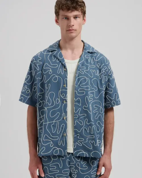 Alternative view of Dstrezzed Leo Resort Shirt linen blend 311509