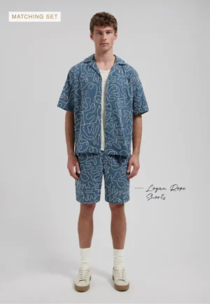 Dstrezzed 311509 Leo Resort Shirt linen blend image3