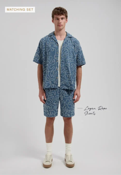 Dstrezzed 311509 Leo Resort Shirt linen blend image3