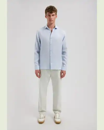 Alternative view of Dstrezzed 303710- The Jagger Shirt 100% Linen, Lt Blue