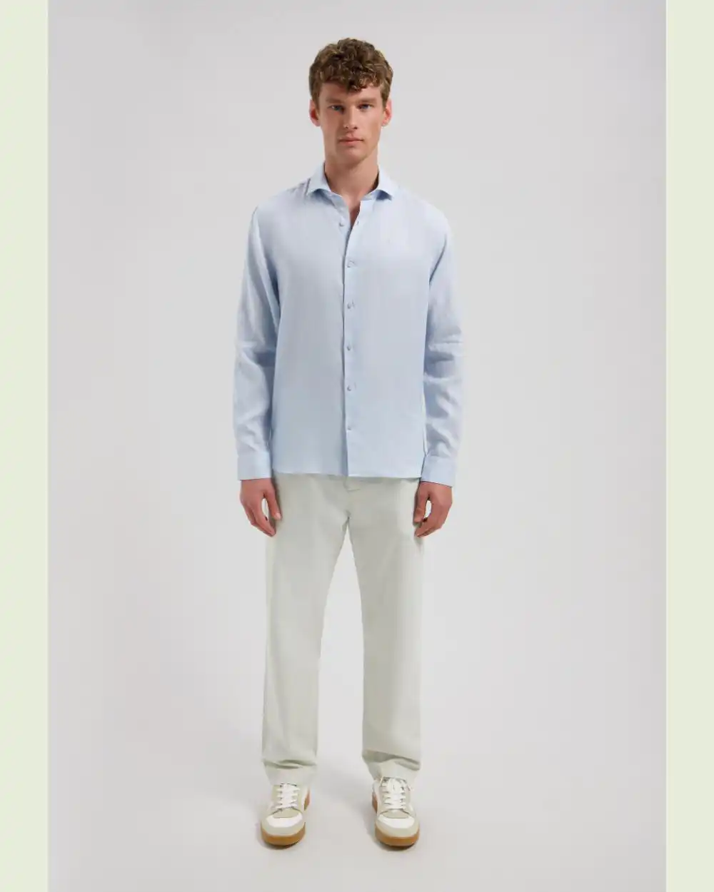 Dstrezzed 303710- The Jagger Shirt 100% Linen, Lt Blue - Image 2