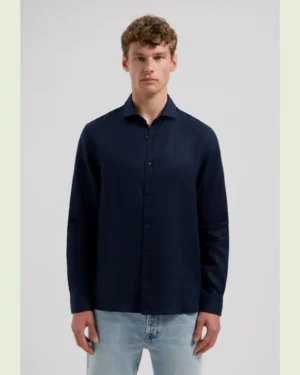 Dstrezzed 303710- The Jagger Shirt 100% Linen, Dk Navy