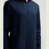 Dstrezzed Jagger 100% linen shirt 303710 Dark Navy - Image 4