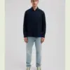 Dstrezzed Jagger 100% linen shirt 303710 Dark Navy - Image 2