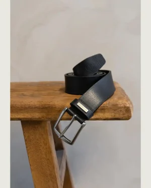 Alternative view of Dstrezzed 651240 Leather Belt,  Black