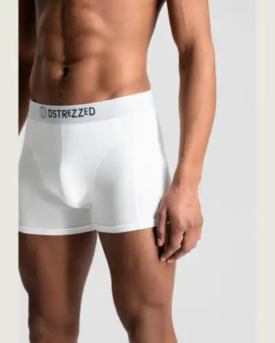 Dstrezzed 707014 Chaplin 2 Pack Boxers, White