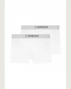 Alternative view of Dstrezzed 707014 Chaplin 2 Pack bamboo Boxers White