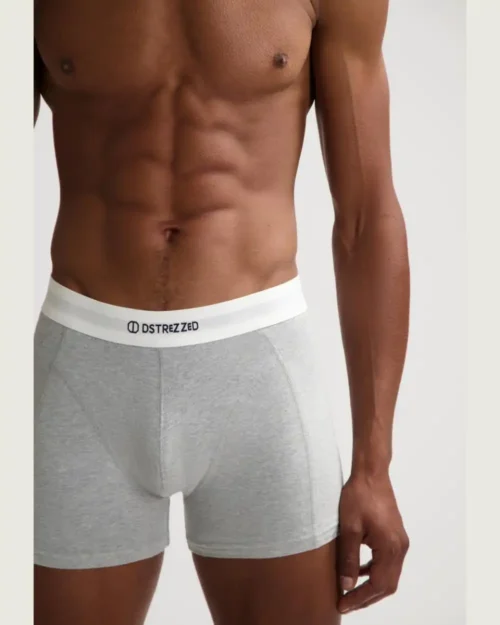 Dstrezzed 707014 Chaplin 2 Pack Boxers, Lt Grey Melange