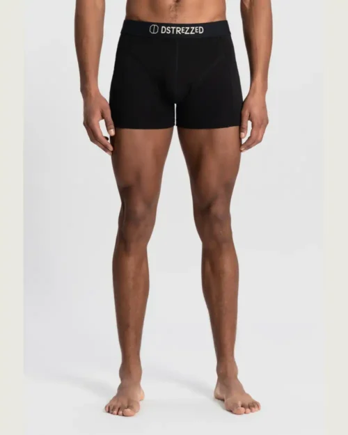 Dstrezzed 707014 Chaplin 2 Pack Bamboo Boxers, Black - Image 5
