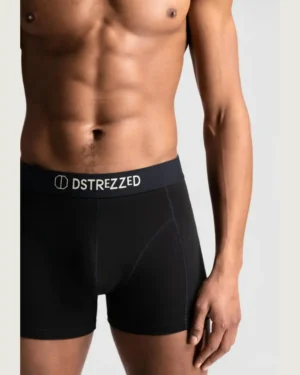 Dstrezzed 707014 Chaplin 2 Pack Bamboo Boxers, Black
