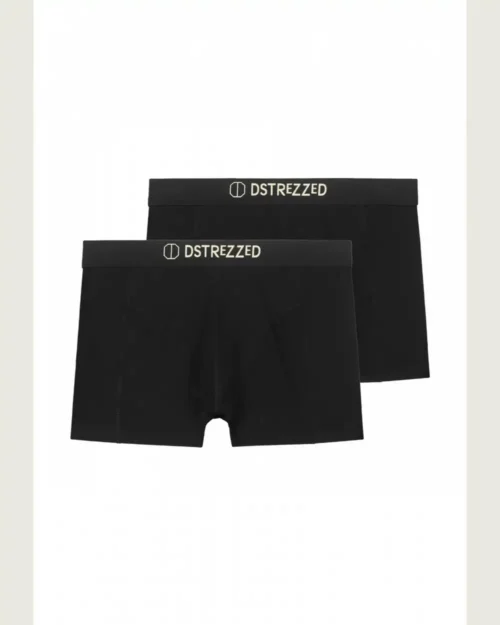 Dstrezzed 707014 Chaplin 2 Pack Bamboo Boxers, Black - Image 3