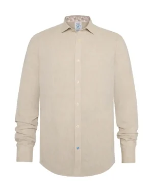 A Fish Named Fred 99.0004- Shirt Linen blend Shirt Sand