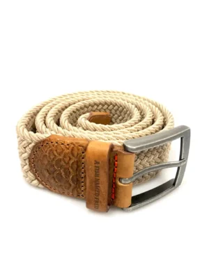 Alternative view of A Fish Named Fred Braided Belt , Sand