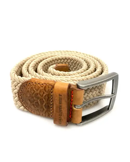 Alternative view of A Fish Named Fred Braided Belt , Sand