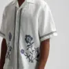 Dstrezzed  Hero Arwork 100% Linen Shirt 311525  White - Image 4