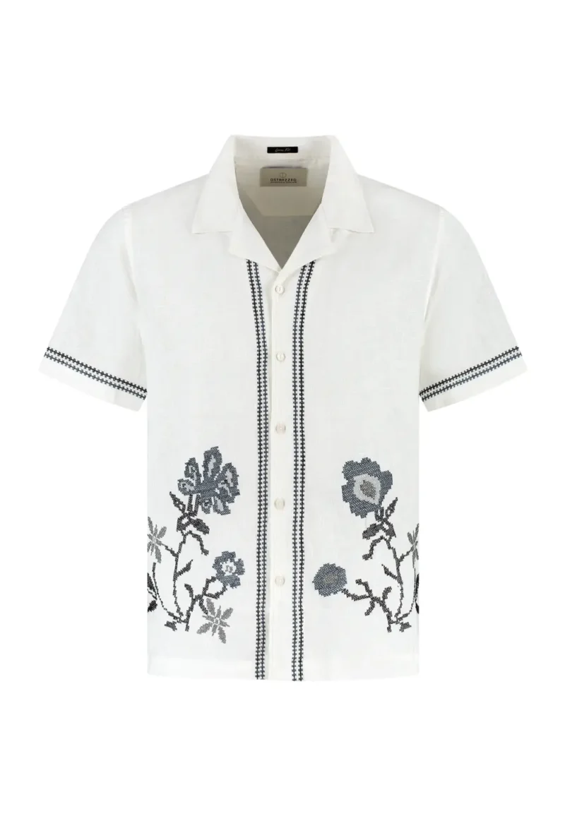 Dstrezzed 311525 - Hero Arwork 100% Linen Shirt - Image 5