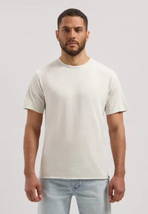 Dstrezzed Mc Queen Organic Cotton Tee, Silver Birch
