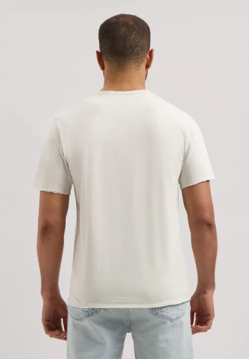 Dstrezzed Mc Queen Organic Cotton Tee, Silver Birch - Image 3
