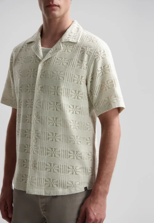 Dstrezzed 311519- Crochet Shirt, Silver Birch image2