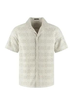 Alternative view of Dstrezzed 311519- Crochet Shirt, Silver Birch