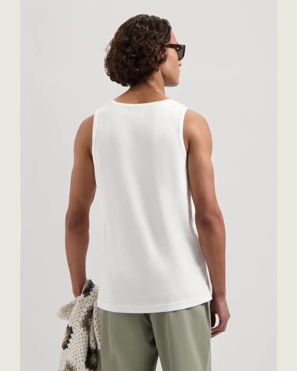 Dstrezzed Kev Singlet, White - Image 5