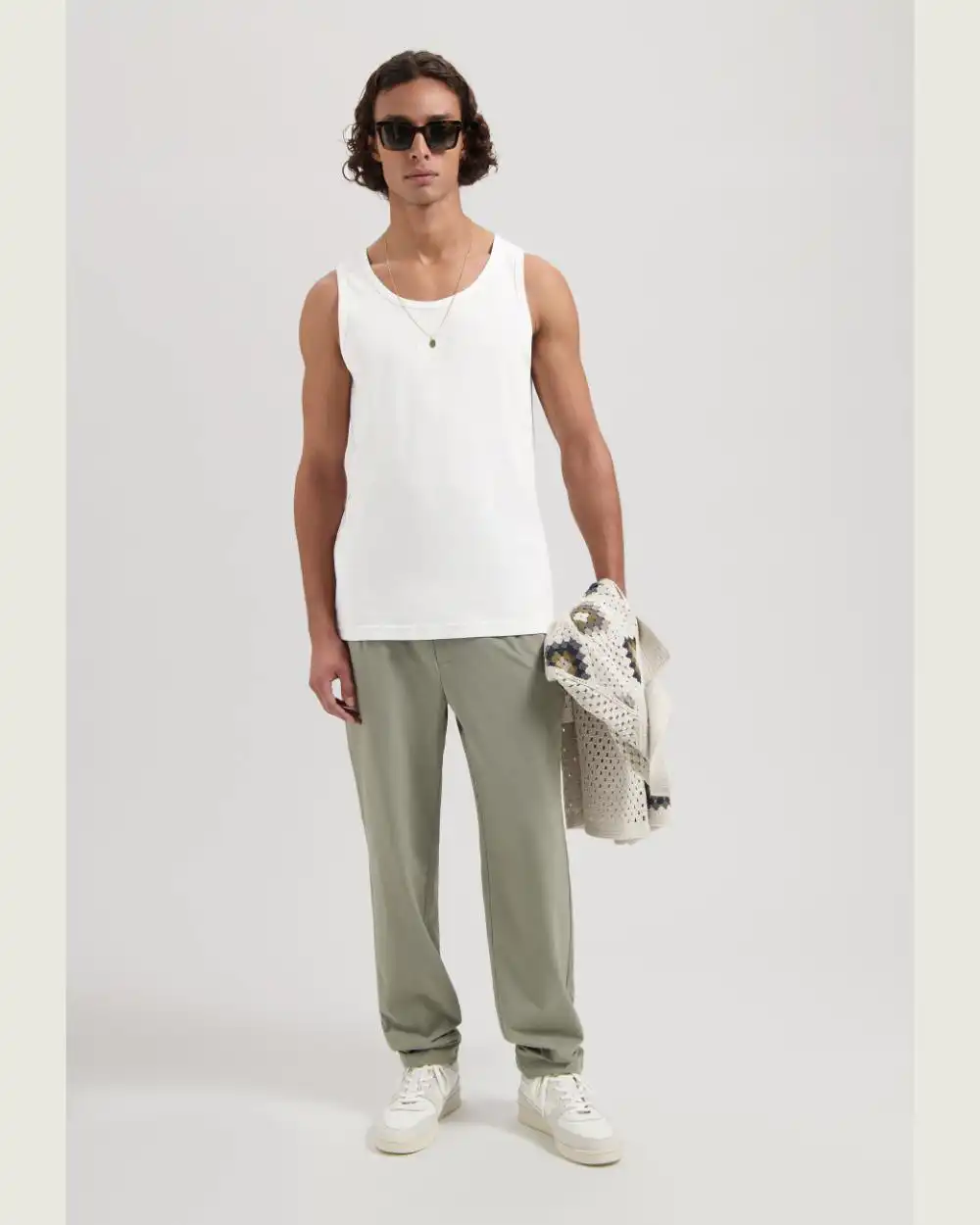 Dstrezzed Kev Singlet, White - Image 4