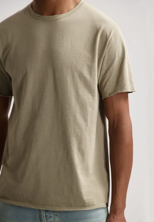Dstrezzed Mc Queen Organic Cotton Tee, Vintage Khaki - Image 4