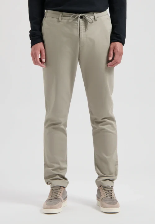 Dstrezzed 501700- Lancaster Twill Knit Tappered Jogger , Light Grey
