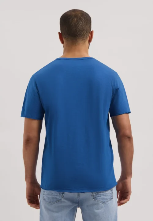 Dstrezzed Mc Queen Organic Cotton Tee Snorkel Blue - Image 3