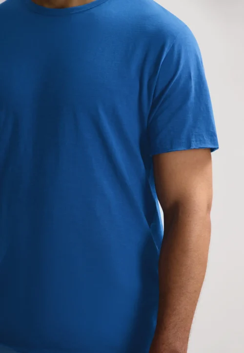 Dstrezzed Mc Queen Organic Cotton Tee Snorkel Blue - Image 4