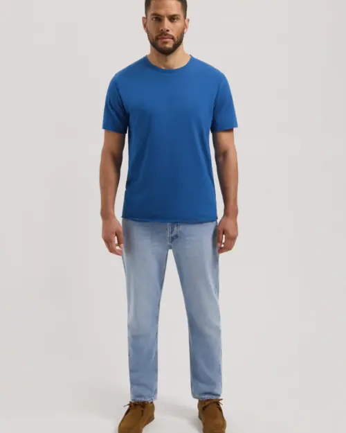 Alternative view of Dstrezzed Mc Queen Organic Cotton Tee 202274 Snorkel Blue